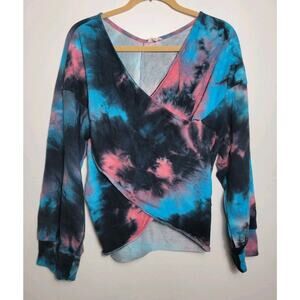 POL Crossover Tye Dye Sweatshirt Medium